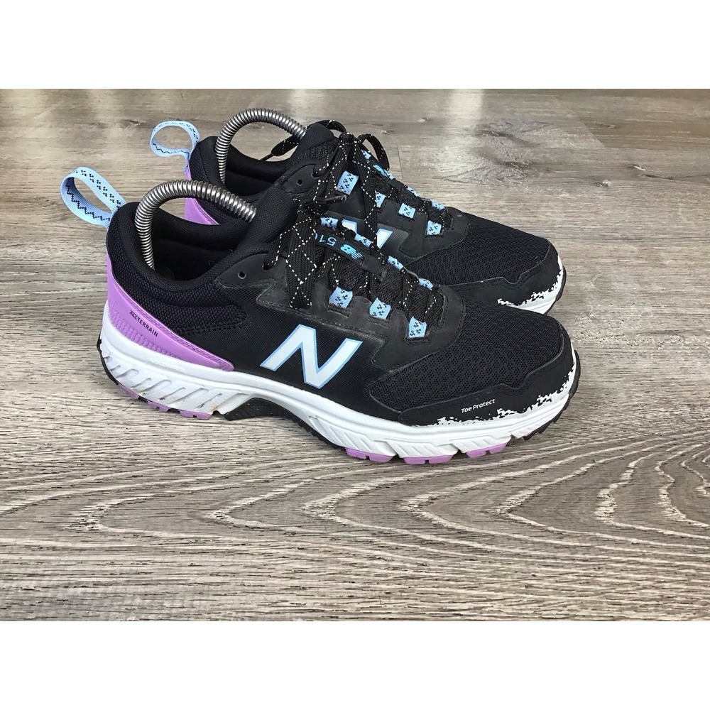 New Balance Womens Size 9 B 510 V5 Hiking Shoes Black WT510LB5 Trail Sneakers
